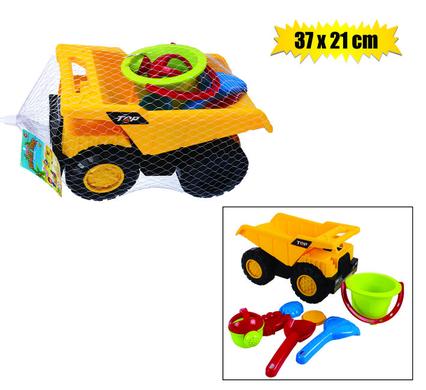 BEACH TRUCK WITH TILT & ACCESSORIES 37x21cm