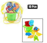 BEACH TOYS IN BACKPACK 10PC