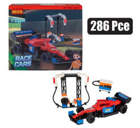 COGO RACE CAR PIT STOP BUILDING BLOCKS
