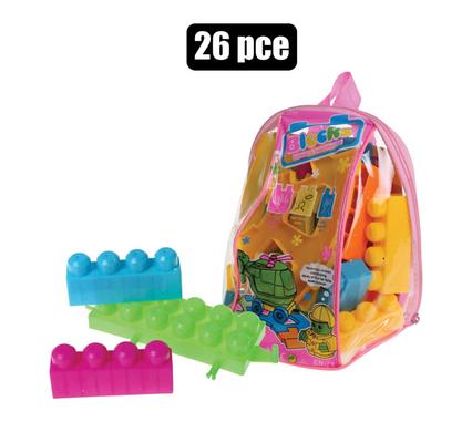 BUILDING BLOCKS IN BACK PACK