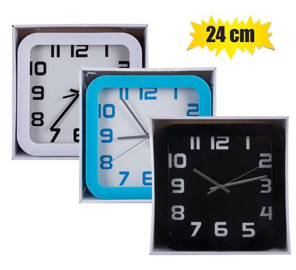 SQUARE WALL CLOCK 24cm