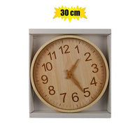 WOODEN LOOK WALL CLOCK