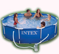 INTEX POOL METAL FRAME WITH PUMP 305x76cm