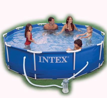INTEX POOL METAL FRAME WITH PUMP 305x76cm
