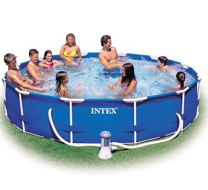 INTEX POOL METAL FRAME WITH PUMP 366x76cm