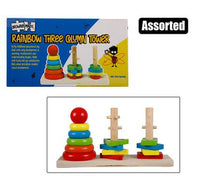 EDUCATIONAL TOY WOODEN TOWER SHAPE SORTER