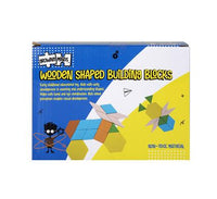 WOODEN SHAPED BUILDING BLOCKS 60PC