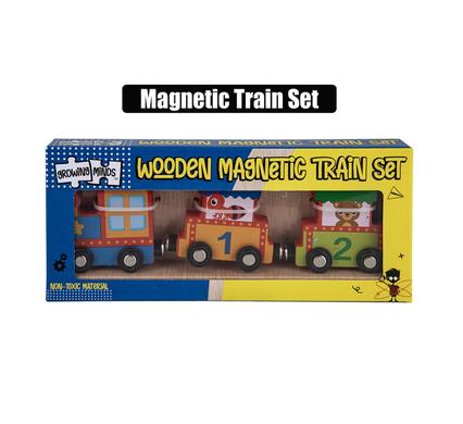 WOODEN MAGNETIC TRAIN SET