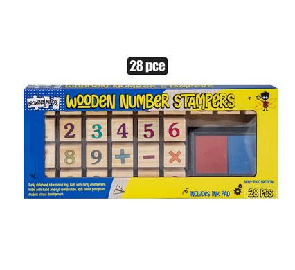WOODEN NUMBER STAMPERS