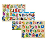 EDUCATIONAL PUSH-IN WOODEN ALPHABETS