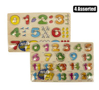 EDUCATIONAL PUSH-IN WOODEN NUMBERS