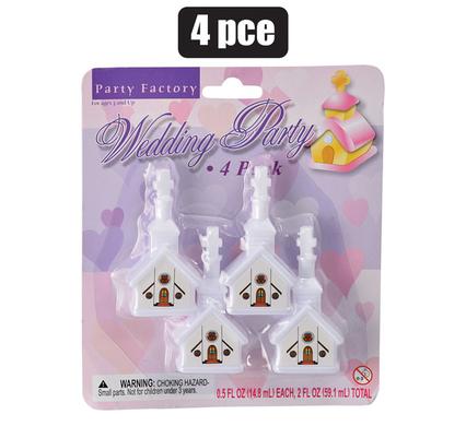 WEDDING PARTY CELEBRATION CHURCH BUBBLES PACK OF 4