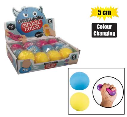 SQUEEZE BALL WITH CHANGING COLOURS