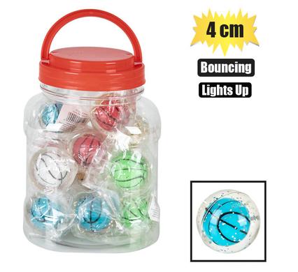 LIGHT-UP BOUNCING BALL PACK OF 15