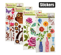 ROOM DECOR NATURE STICKERS ASSORTED 60x32CM