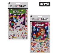 STICKER ALBUM+STICKERS 32PC