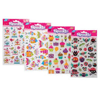 SPARKLE EMBOSSED FOIL STICKERS ASSORTED