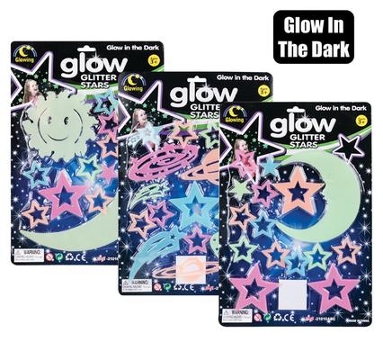 STICKER GLOW-IN-THE-DARK STARS ASSORTED