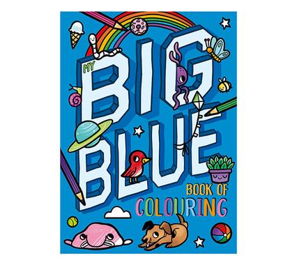 BIG BLUE COLOURING BOOK