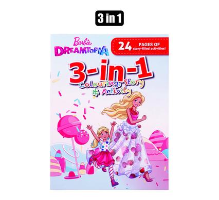 BARBIE ACTIVITY BOOK 3 IN 1