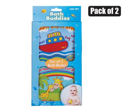 PACK OF 2 EDUCATIONAL BATH BOOK FOR CHILDREN