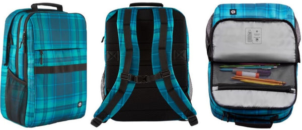 HP Campus XL Tartan Plaid Laptop Backpack