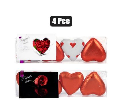 LOVE HEART CHOCOLATE PACK OF 4