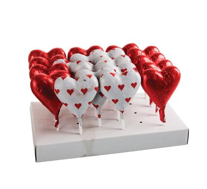 LOVE HEART CHOCOLATE LOLLY