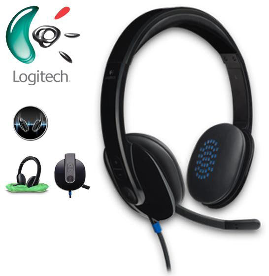 Logitech H540 USB Headset with Noise-Cancelling Mic