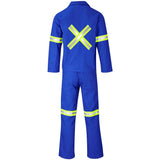 100% Cotton Technician's 2pc Overall Conti Suit With Reflective X