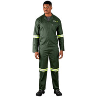 Acid Resistant 2pc Overall Conti-Suit With Reflective