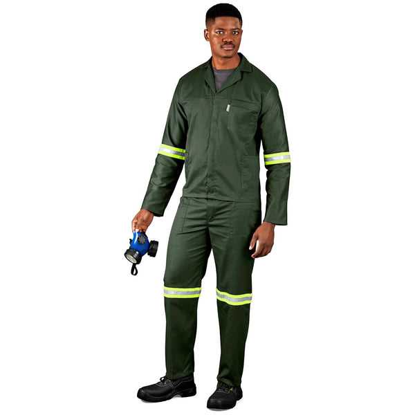 Acid Resistant 2pc Overall Conti-Suit With Reflective