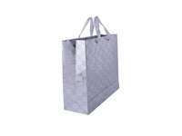 Silver Check Gift Bag