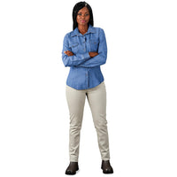 Ladies Long Sleeve Denim Shirt