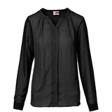 Ladies Long Sleeve USB Mandarin Collar Blouse