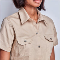 Ladies Short Sleeve Safari Shirt