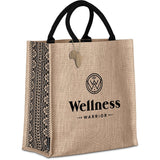 Andy Cartwright Symmetry Jute Tote Bag