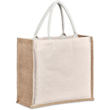 Okiyo Maxi Natural Jute & Cotton Tote Bag