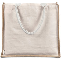 Okiyo Maxi Natural Jute & Cotton Tote Bag