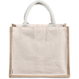 Okiyo Midi Natural Jute & Cotton Tote Bag