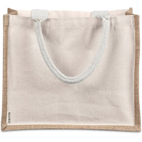 Okiyo Midi Natural Jute & Cotton Tote Bag