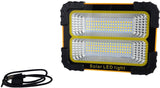 POWER BANK & WORK LAMP WITH SOLAR PANEL FOR CHARGING