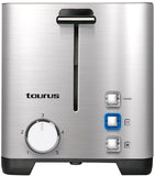 Taurus 850W 2 Slice Brushed Stainless Steel Toaster