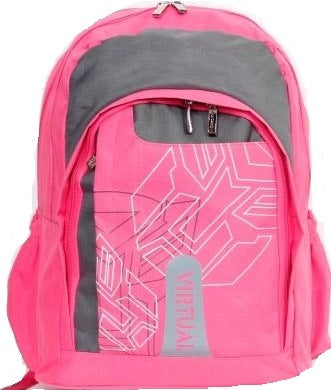 Macaroni Scolaro Universal Student Backpack Pink and Grey