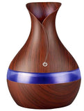 Ultrasonic Aroma Portable Humidifier Dark Wood Grain