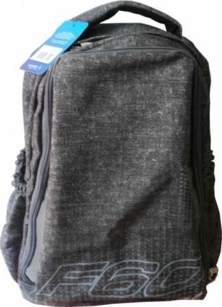 Macaroni Laureate Universal Student Backpack  Black and Grey