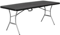 Heavy-Duty Black Folding Table