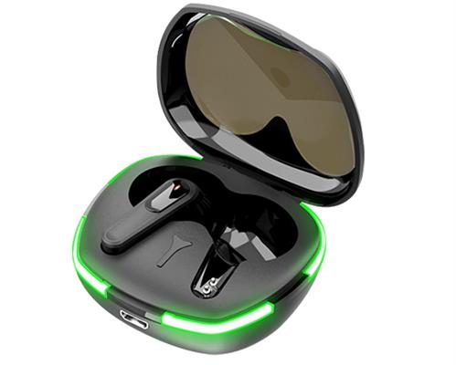 True Bluetooth 5.1 Black Earbuds With LED Case