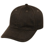 Washed Oil Skin 6 Panel Cap