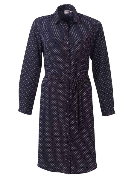 Celeste Long Sleeve Shirt Dress Navy